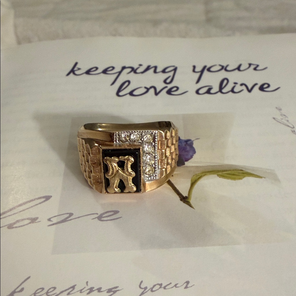 Gold And Silver Ring With Diamond Accents Gold And Silver Ring With Diamond Accents